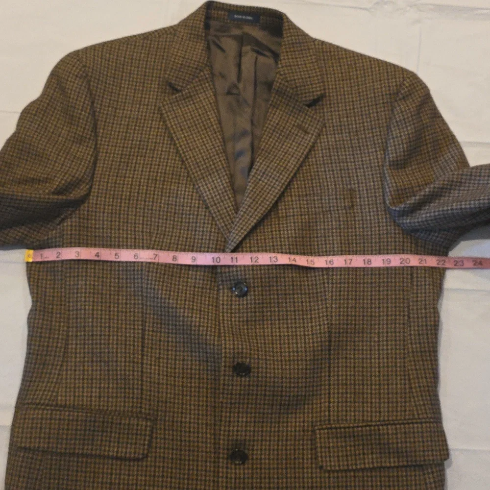 Ralph Lauren Men's Wool/Cashmere Houndstooth Sport‎ Coat Brown 42L